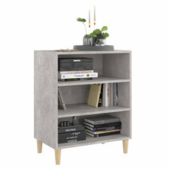 vidaXL Sideboard | Concrete grey | Engineered wood, solid eucalyptus wood 3