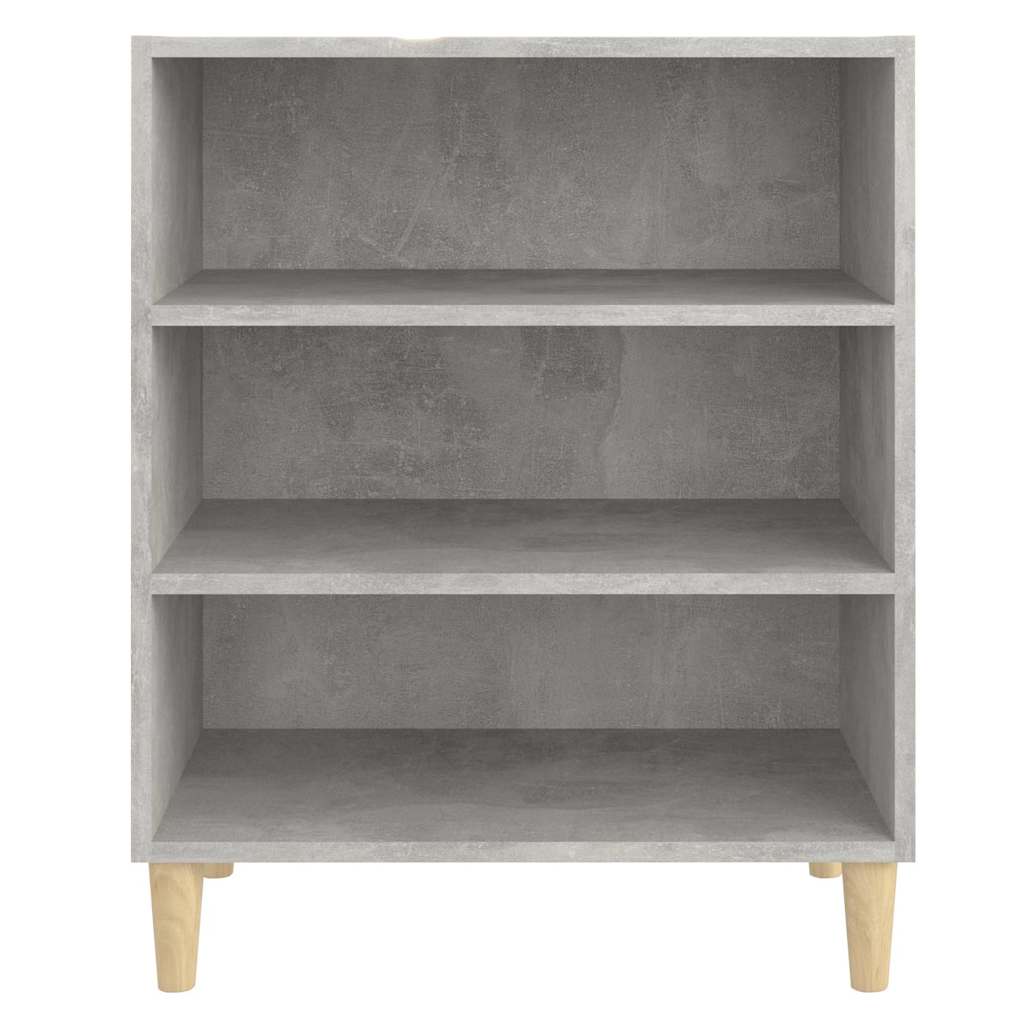vidaXL Sideboard | Concrete grey | Engineered wood, solid eucalyptus wood 4