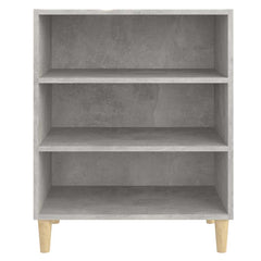 vidaXL Sideboard | Concrete grey | Engineered wood, solid eucalyptus wood 4