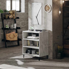 806062 vidaXL Sideboard Concrete Grey 57x35x70 cm Engineered Wood 1