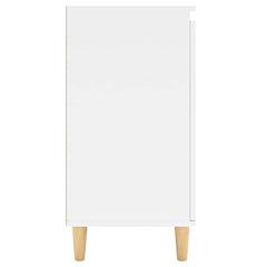 vidaXL Sideboard | White | Engineered wood, MDF, Solid eucalyptus wood 6