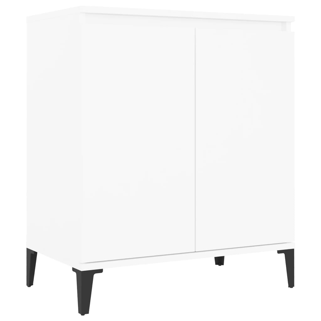 vidaXL Sideboard | White | Engineered wood, Metal | Medium | Cabinet 2