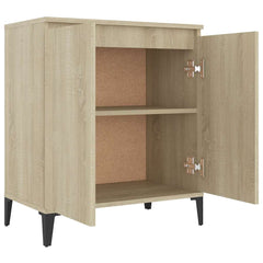 vidaXL Sideboard | Sonoma Oak | Engineered Wood, Metal | Medium | Sideboard 4