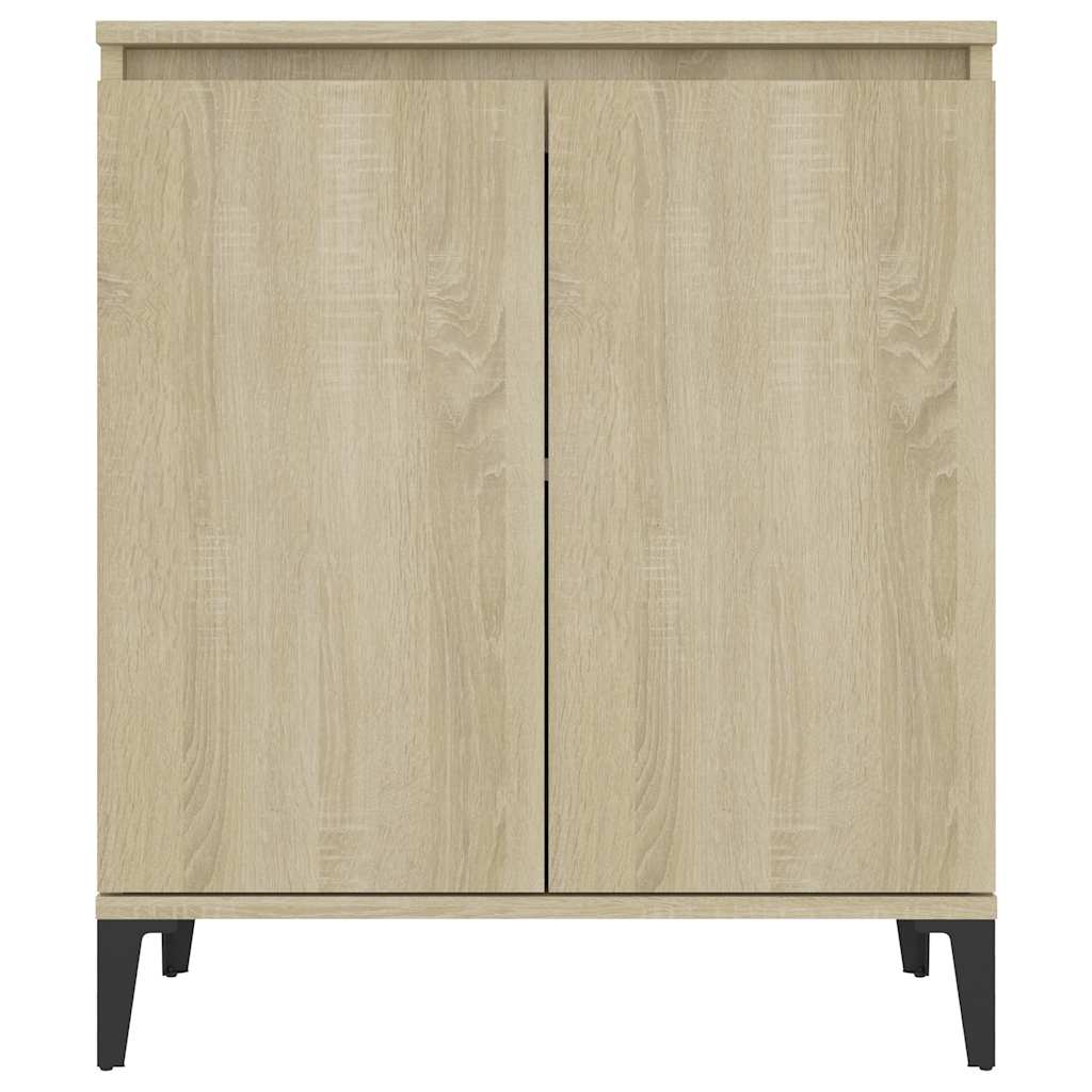 vidaXL Sideboard | Sonoma Oak | Engineered Wood, Metal | Medium | Sideboard 5