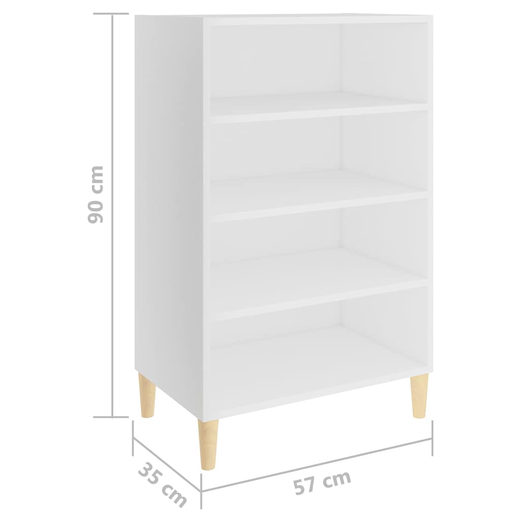 vidaXL Sideboard | White | Engineered wood | 57 x 35 x 90 cm | Sideboard 6