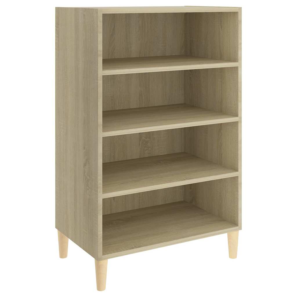 vidaXL Sideboard | Sonoma oak | Engineered wood, solid eucalyptus wood | Medium 2