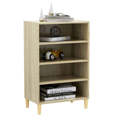 vidaXL Sideboard | Sonoma oak | Engineered wood, solid eucalyptus wood | Medium 3
