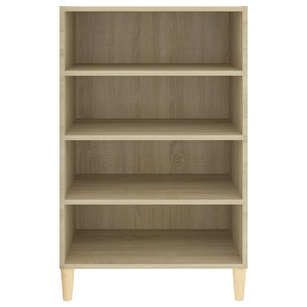 vidaXL Sideboard | Sonoma oak | Engineered wood, solid eucalyptus wood | Medium 4