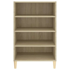 vidaXL Sideboard | Sonoma oak | Engineered wood, solid eucalyptus wood | Medium 4