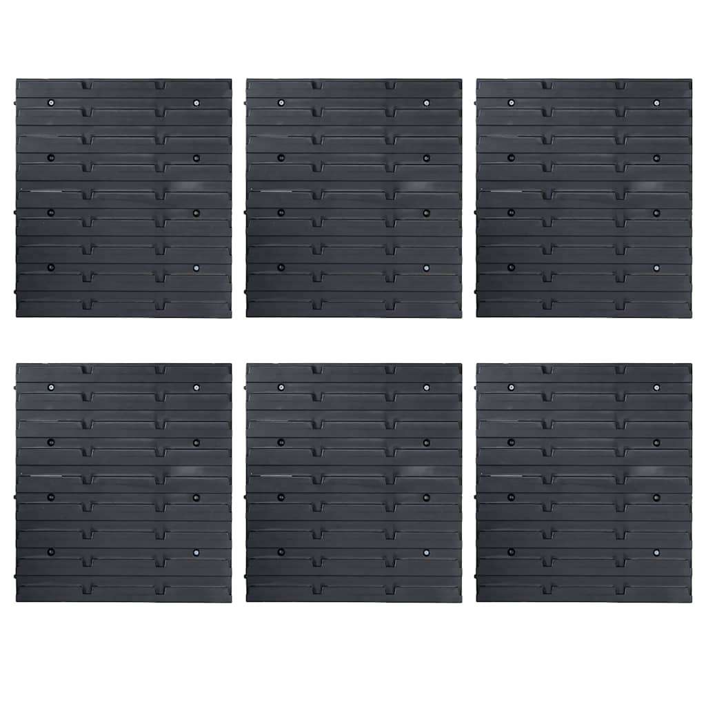 96 Piece Storage Bin Kit with Wall Panels and Black Blue
