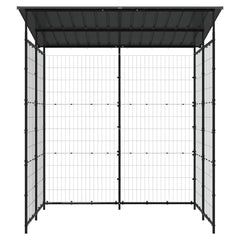 150780 vidaXL Bicycle Shed 190x190x222 cm Steel Black 3