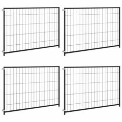 vidaXL Dog Kennel Black 300x100x70 cm Steel 1
