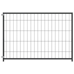 vidaXL Dog Kennel Black 300x100x70 cm Steel 4