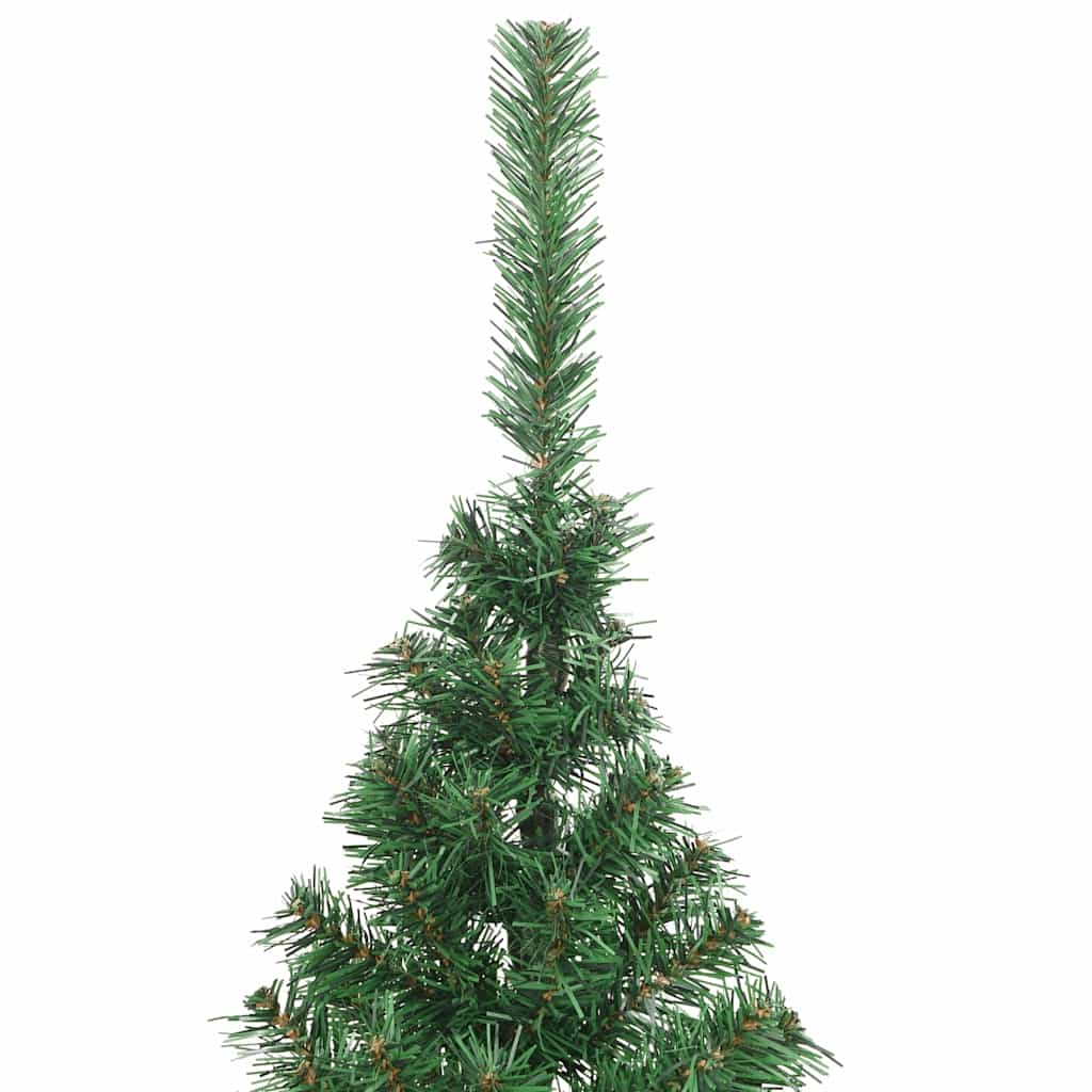 vidaXL Artificial Half Christmas Tree with Stand Green 240 cm PVC 6