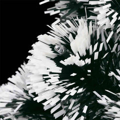 vidaXL Pre-lit Christmas Tree Green and White 150 cm Fibre Optic 5