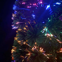 Artificial Slim Christmas Tree with Stand 120 cm Fibre Optic 120 cm 35 cm