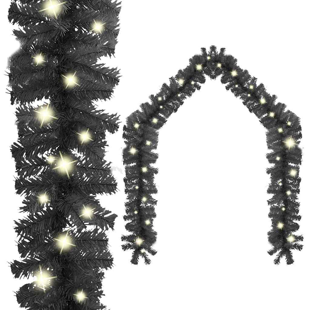 vidaXL Garland | Black | PVC | 10 metres | Christmas Garland | Other 1