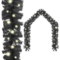 vidaXL Garland | Black | PVC | 10 metres | Christmas Garland | Other 1