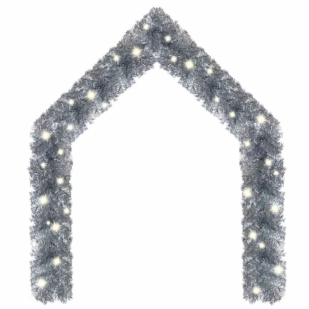 vidaXL Garland | Silver | PVC | 10 metres | Christmas Garland | Other 2