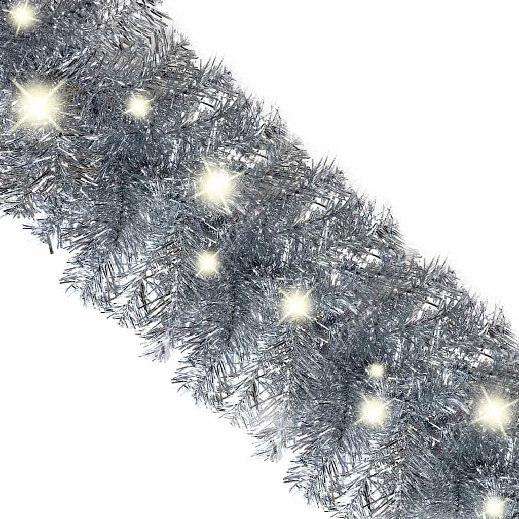 vidaXL Garland | Silver | PVC | 10 metres | Christmas Garland | Other 5