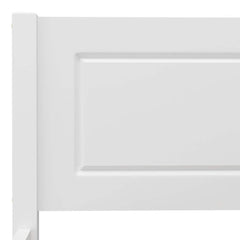 vidaXL Bed Frame without Mattress Solid Pinewood White 200x200 cm 5