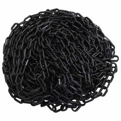 Warning Chain Plastic Black