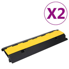 Cable Protector Ramps 1 Channel Rubber 100 cm 2 pcs 7 cm 35 cm