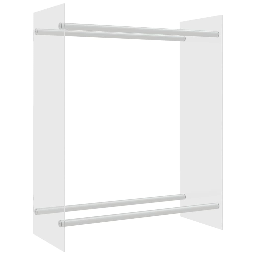 vidaXL Firewood Rack Transparent 80x35x100 cm Tempered Glass 2