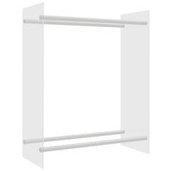 vidaXL Firewood Rack Transparent 80x35x100 cm Tempered Glass 2