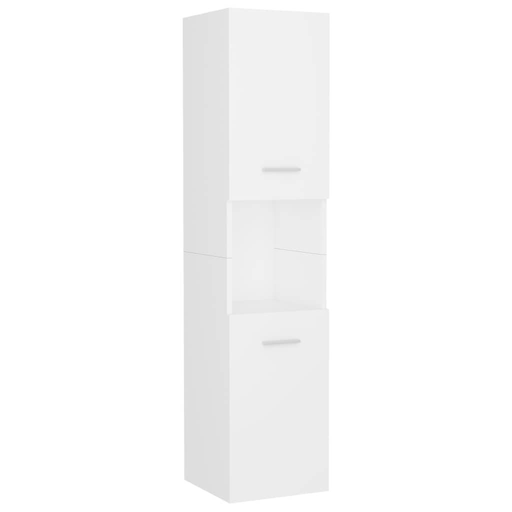 vidaXL Bathroom Furniture Set White Engineered Wood 3