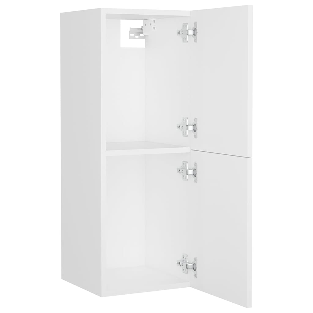 vidaXL Bathroom Furniture Set White Engineered Wood 4