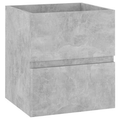 Bathroom Furniture Set Concrete Grey Engineered Wood