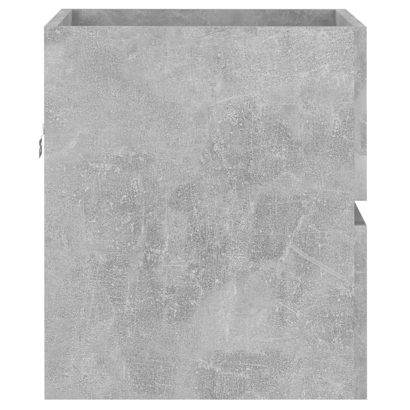 Bathroom Furniture Set Concrete Grey Engineered Wood