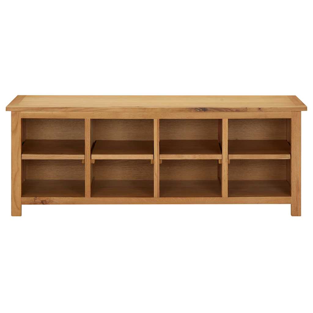 vidaXL Shoe Rack 114x37x45 cm Solid Oak Wood 2