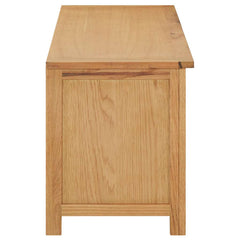 vidaXL Shoe Rack 114x37x45 cm Solid Oak Wood 3