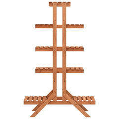 vidaXL Plant Stand | Orange | Solid Firwood | 83x25x132 cm | Stackable 2