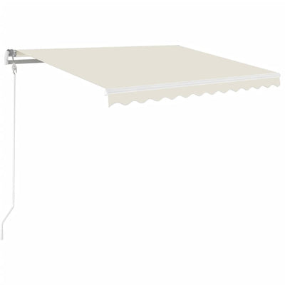 Manual Retractable Awning 350x250 cm Cream