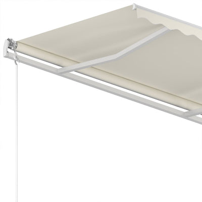 Manual Retractable Awning 350x250 cm Cream