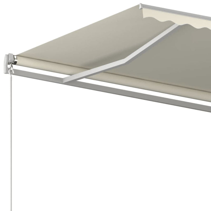 Manual Retractable Awning 450x300 cm Cream