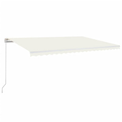 Manual Retractable Awning 500x300 cm Cream