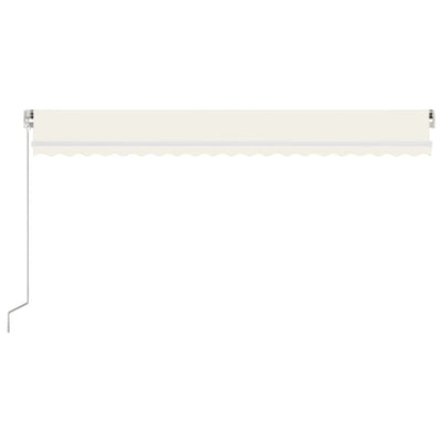 Manual Retractable Awning 500x300 cm Cream