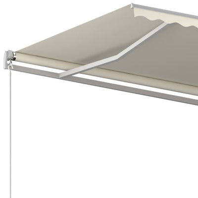 Manual Retractable Awning 500x300 cm Cream