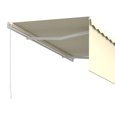 Manual Retractable Awning with Blind 3x2.5m Cream