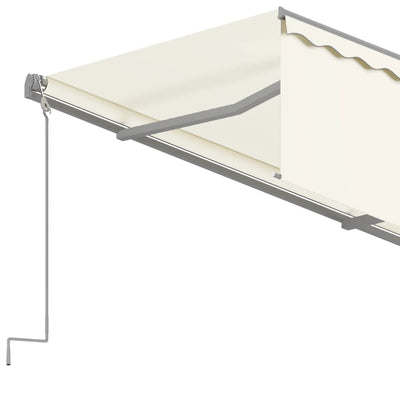 Manual Retractable Awning with Blind 4x3m Cream