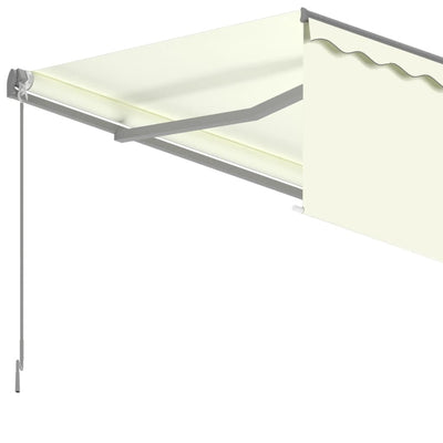 Manual Retractable Awning with Blind 6x3m Cream