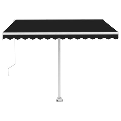 Freestanding Manual Retractable Awning 350x250 cm Anthracite