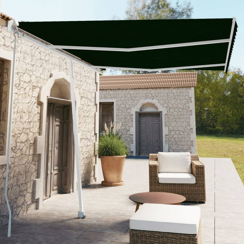 Freestanding Manual Retractable Awning 350x250 cm Anthracite