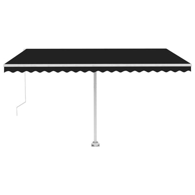 Freestanding Manual Retractable Awning 450x300 cm Anthracite