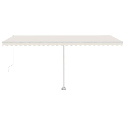 Freestanding Manual Retractable Awning 500x300 cm Cream