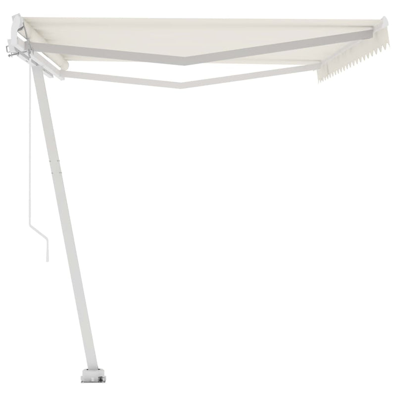 Freestanding Manual Retractable Awning 500x300 cm Cream